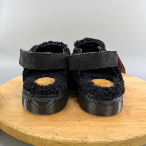 Dr Marten Jorge II Mens Size 14 Faux‎ Fur Lined Deluxe Borg Slingback Mules NEW main image 8
